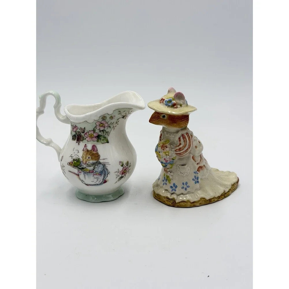 Royal Doulton Brambly Hedge Tea Service Creamer & Poppy Eyebright Set